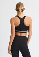 RÖHNISCH Emblem Racerback Sportsbra Black Logo Emboss BHs RÖHNISCH
