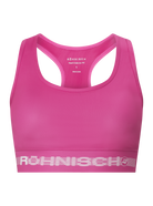 RÖHNISCH Emblem Racerback Sportsbra Black Logo Emboss BHs RÖHNISCH Carmine Rose S