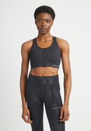 RÖHNISCH Essential Zip Sportsbra Black BHs RÖHNISCH