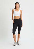 RÖHNISCH Flattering High Waist Capri Tights Black Trainingshosen & Jogginghosen RÖHNISCH