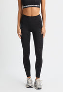 RÖHNISCH Logo Effect High Waist Tights Black Logo Emboss Trainingshosen & Jogginghosen RÖHNISCH