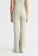 RÖHNISCH Ribbed R Flare HW Tight Black Trainingshosen & Jogginghosen RÖHNISCH