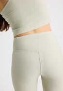 RÖHNISCH Ribbed R Flare HW Tight Black Trainingshosen & Jogginghosen RÖHNISCH