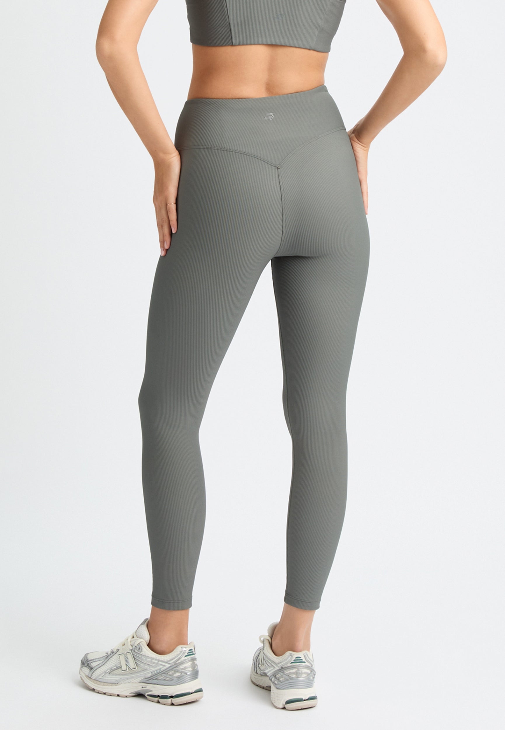 RÖHNISCH Ribbed R HW Tights Gunmetal Trainingshosen & Jogginghosen RÖHNISCH