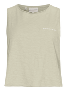 RÖHNISCH Slub Cropped Tank Light Gray Trainingsshirts RÖHNISCH Light Gray XS