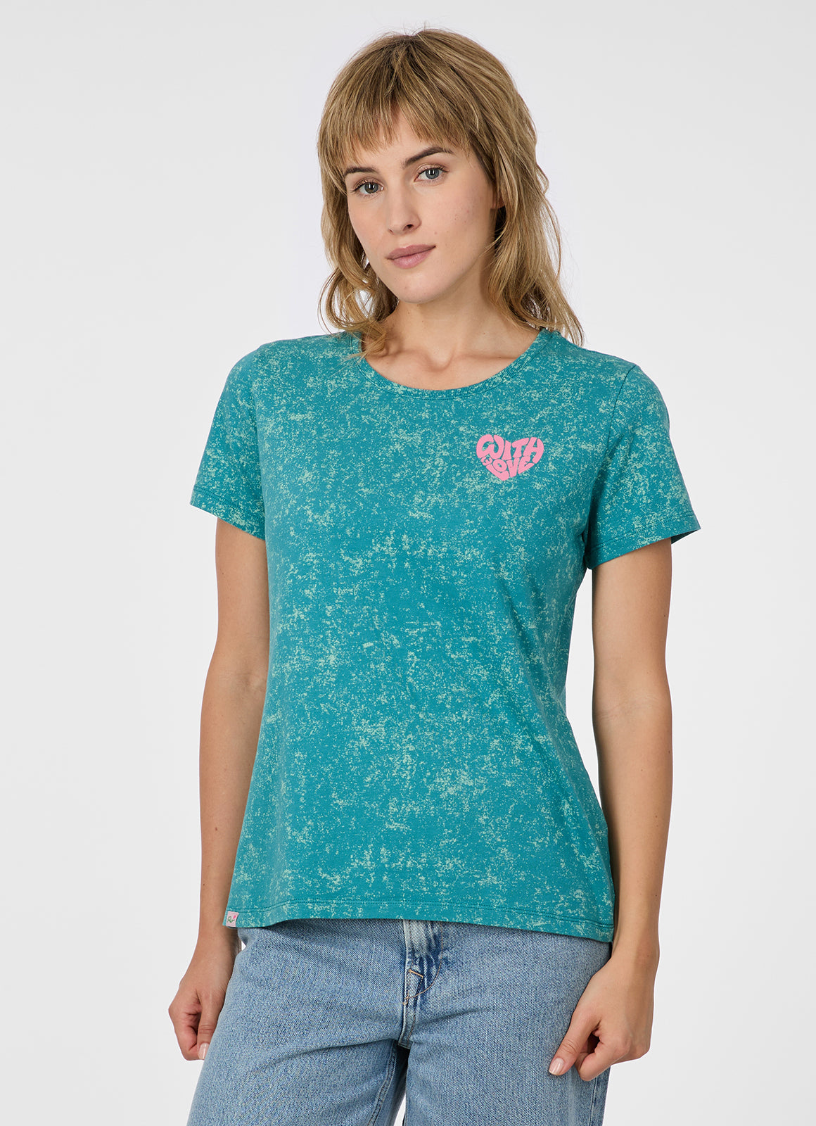 RAGWEAR MINTTA PRINT Freizeitshirts /-blusen RAGWEAR 5006 teal green XS