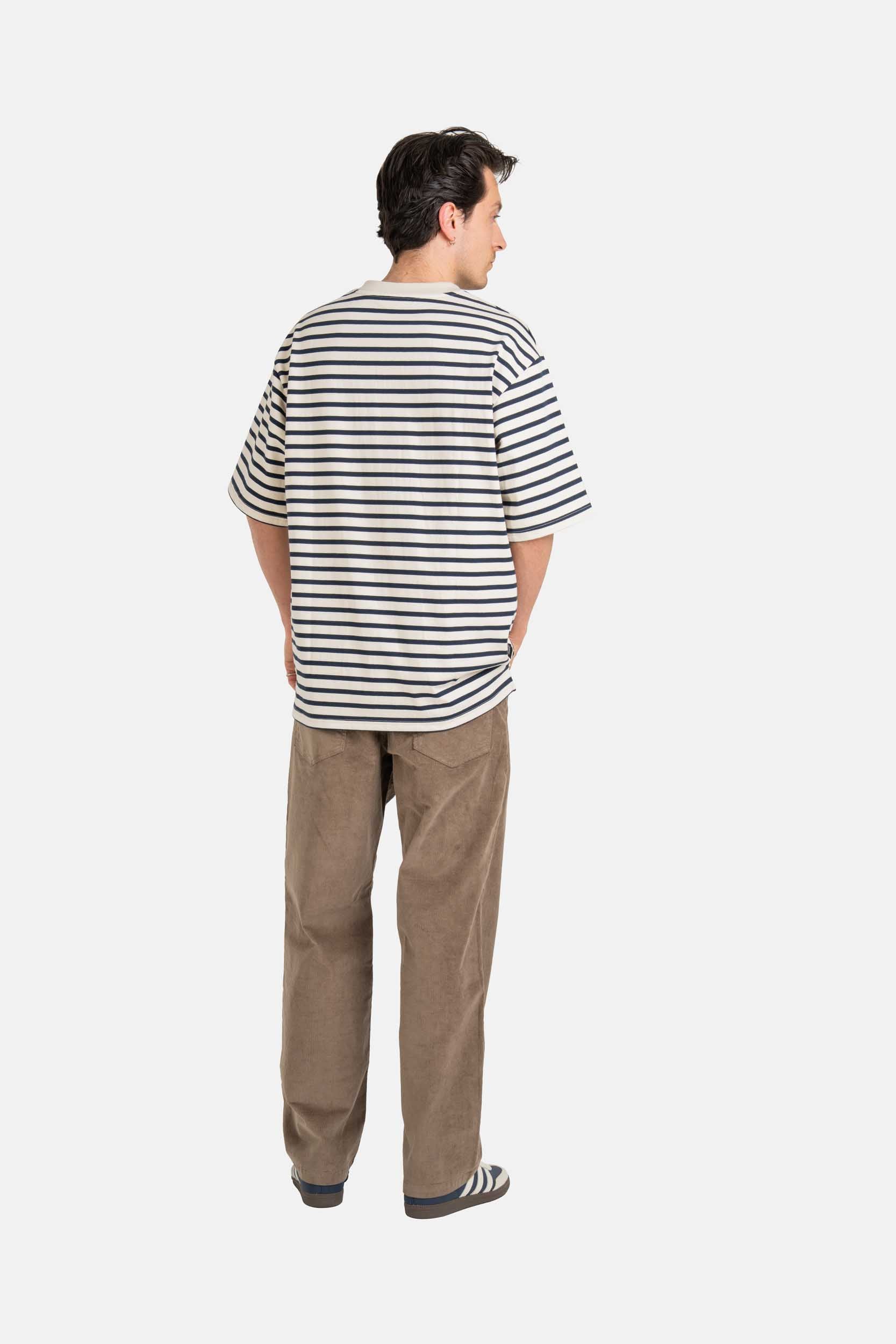REELL Cross T-Shirt Freizeitshirts /-hemden REELL Offwhite/Navy S