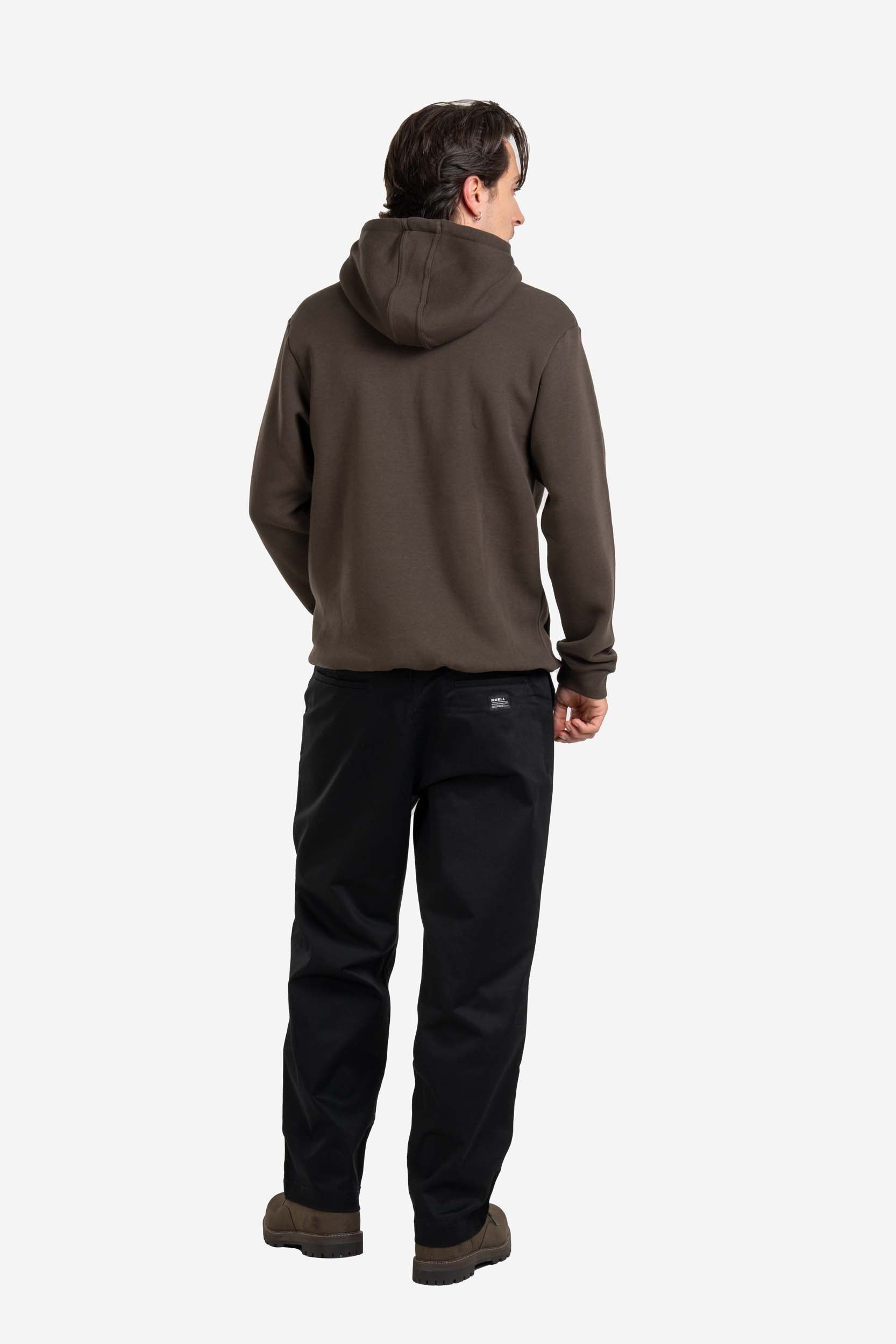 REELL Staple Logo Hoodie Freizeitpullover REELL Grey Baby Cord S