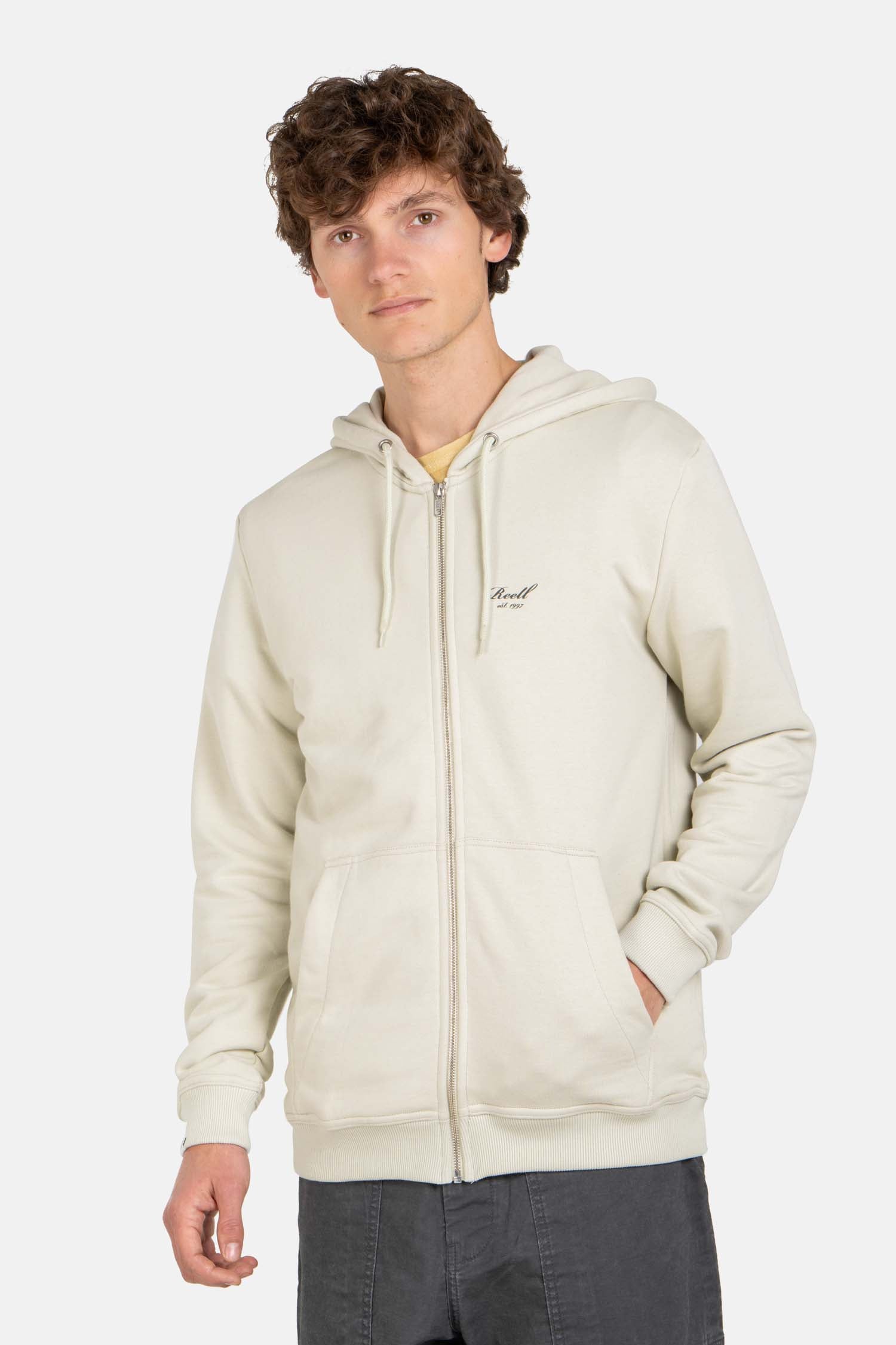 REELL STAPLE TERRY ZIP HOODIE Freizeitpullover REELL MINT TINT M