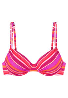 S.OLIVER ACTIVE Bügel-Top D Bikini S.OLIVER ACTIVE pink print 38/D