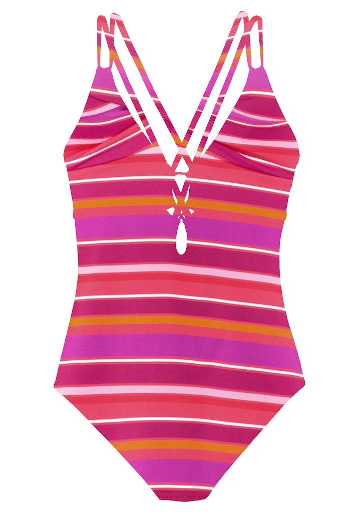 S.OLIVER ACTIVE Badeanzug Badeanzug S.OLIVER ACTIVE pink print 36