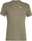 SALEWA PUEZ MELANGE DRY M S/S TEE Wandershirts /-hemden SALEWA 5286 dark olive melange S