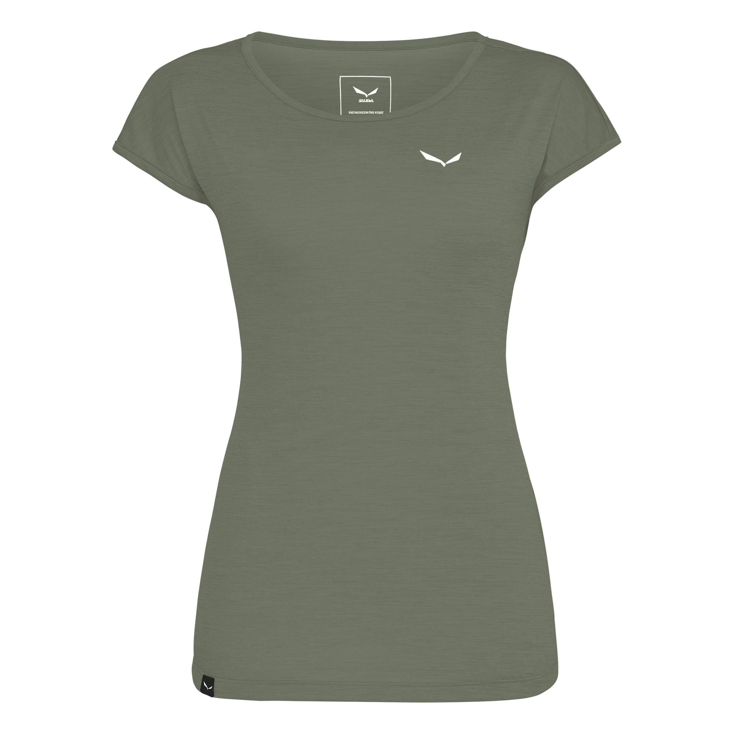 SALEWA PUEZ MELANGE DRY W S/S TEE Wandershirts /-hemden SALEWA faded green melange 40