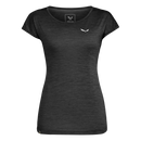 SALEWA PUEZ MELANGE DRY W S/S TEE Wandershirts /-hemden SALEWA 0936 black out melange 36