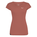 SALEWA PUEZ MELANGE DRY W S/S TEE Wandershirts /-hemden SALEWA etruscan red melange 36