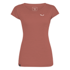 SALEWA PUEZ MELANGE DRY W S/S TEE Wandershirts /-hemden SALEWA etruscan red melange 36