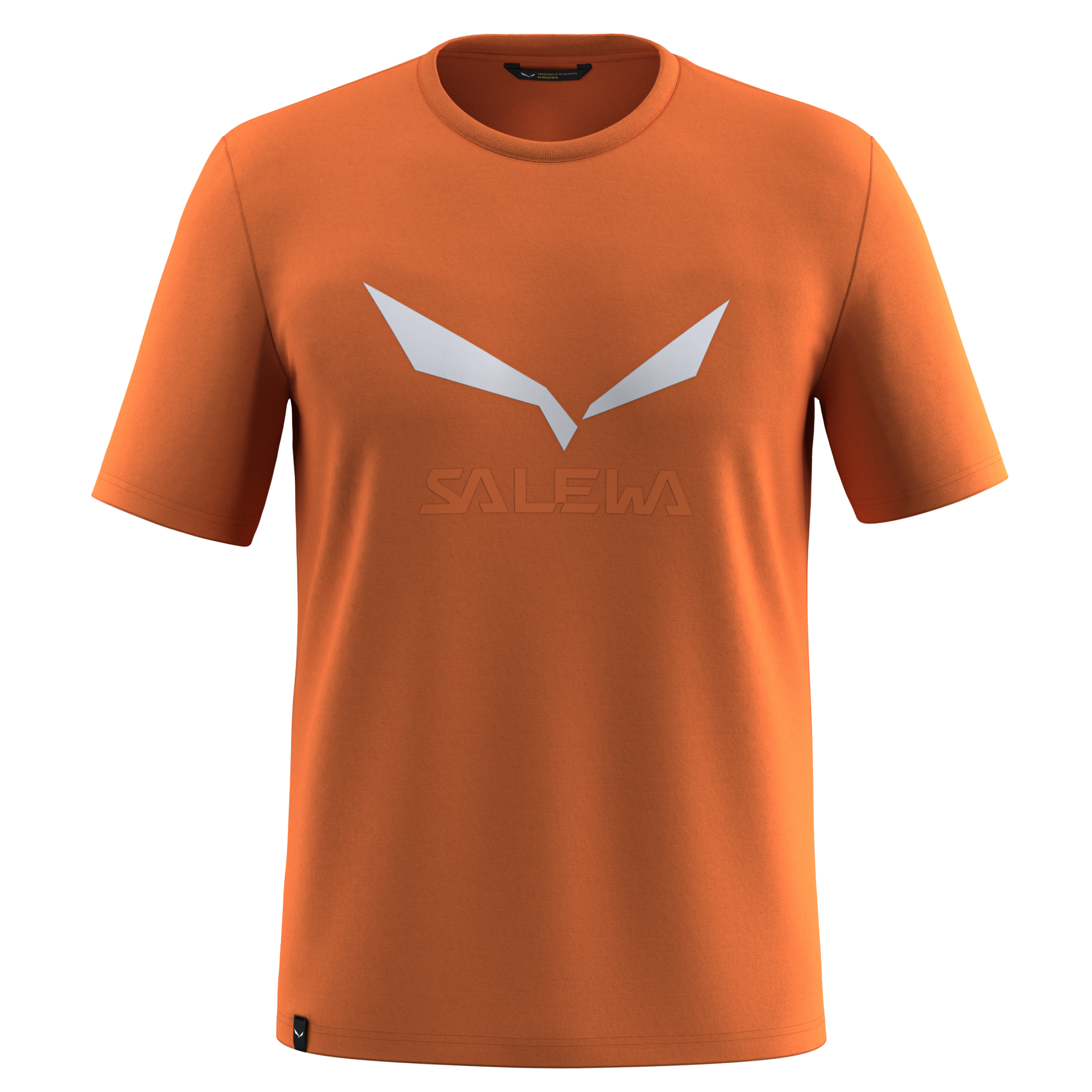SALEWA SOLIDLOGO DRY M T-SHIRT. Wandershirts /-hemden SALEWA burnt orange S