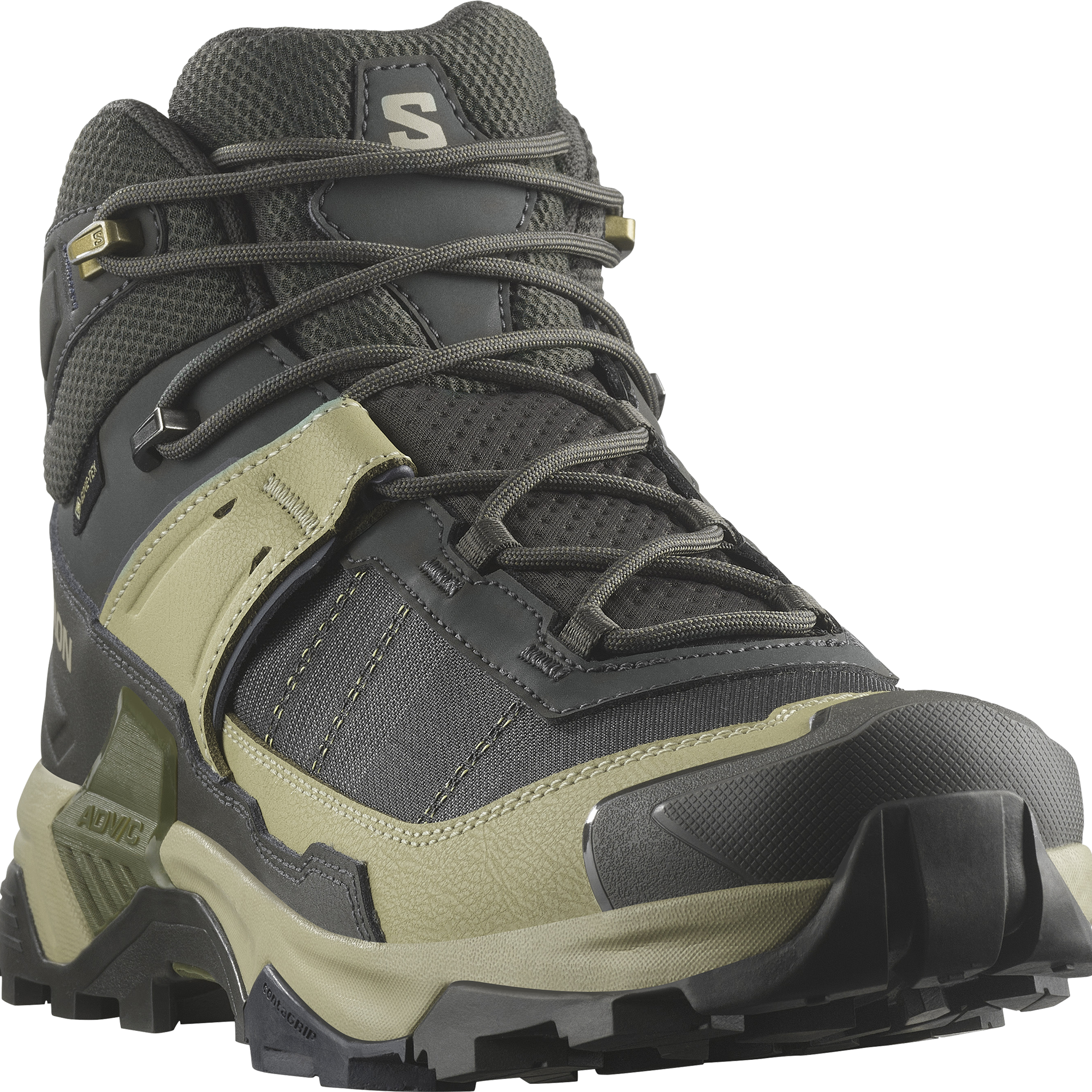 SALOMON SHOES X ULTRA 5 MID GTX Peat/Gray Green Multifunktionsschuhe SALOMON