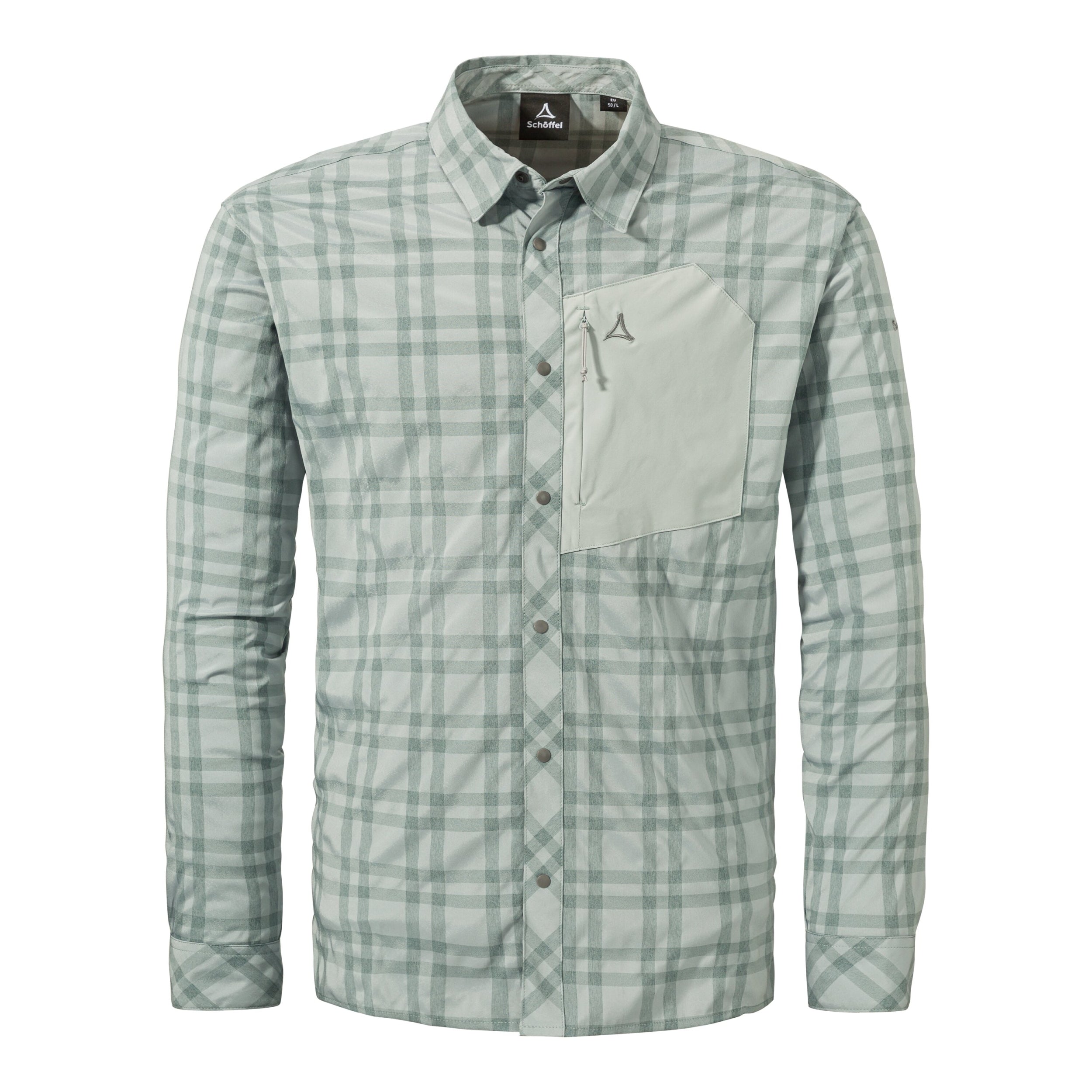 SCHÖFFEL Shirt Style Dynkur MNS cornflower blue Wandershirts /-hemden SCHÖFFEL tin grey 48