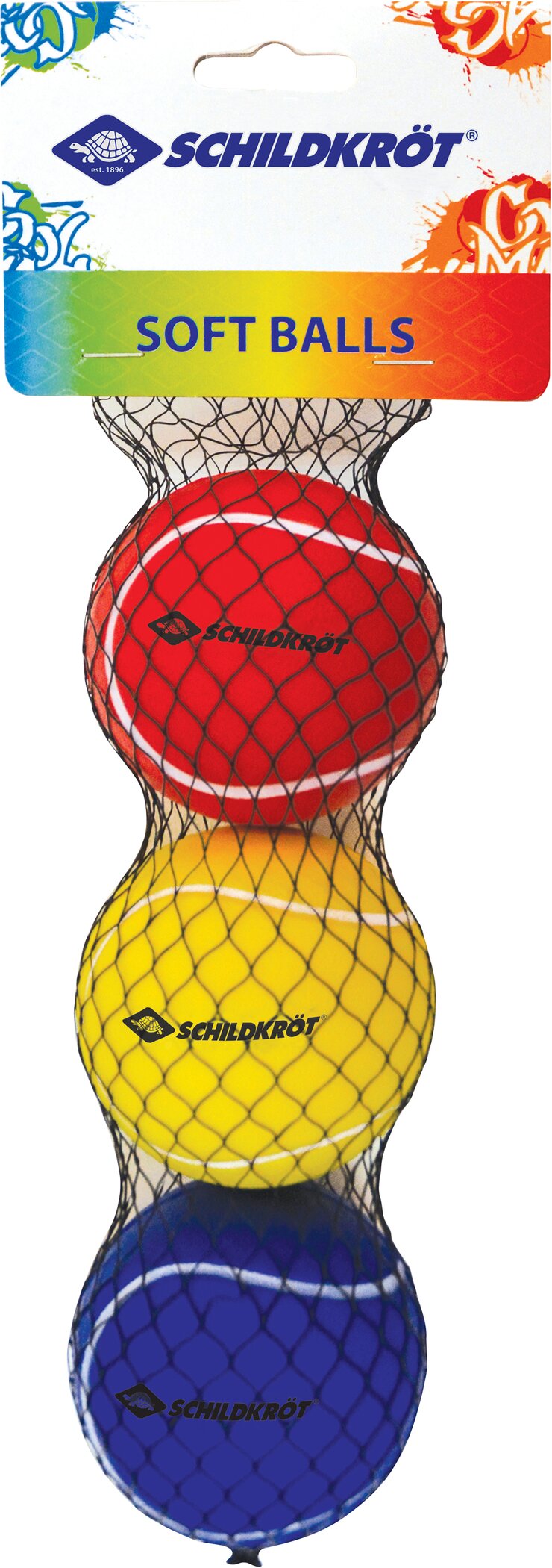 SCHILDKRÖT FUN SPORTS SOFT BALLS (3 Balls yellow, red, Weitere Funsportartikel SCHILDKRÖT FUN SPORTS