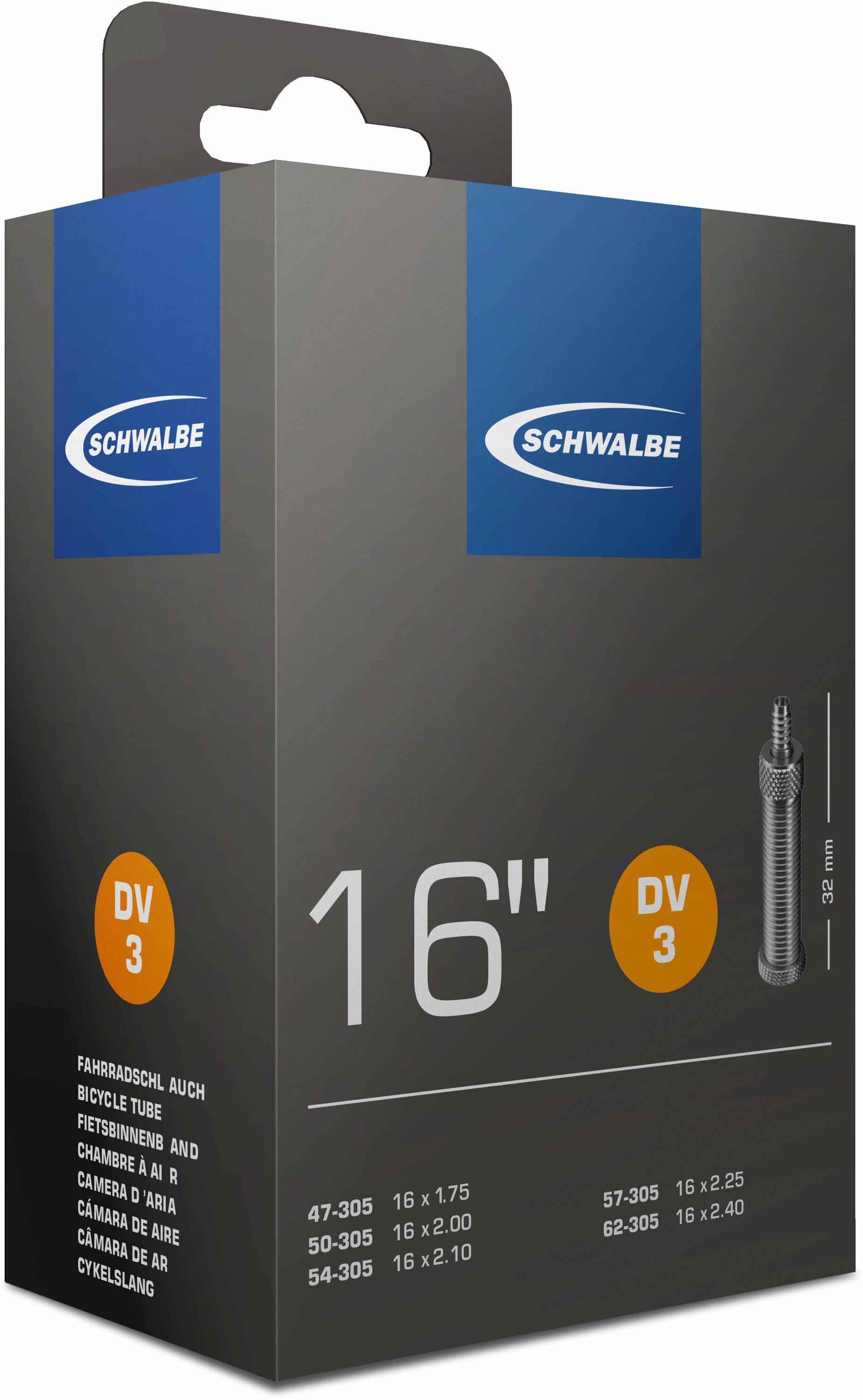 SCHWALBE DV3 47/62-305 - Schläuche & Reifen SCHWALBE