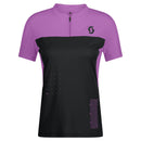 SCOTT SCO Tee W&#039;s Trail Vertic Zip SS Fahrradtrikots SCOTT