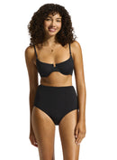 SEAFOLLY SeaDive Underwire Bra Black Bikini SEAFOLLY