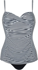 SUNFLAIR Tankini Bikini SUNFLAIR schwarz/weiss 38B