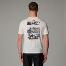 THE NORTH FACE M FOUNDATION MOUNTAINS FACES T WHITE DUNE Wandershirts /-hemden THE NORTH FACE