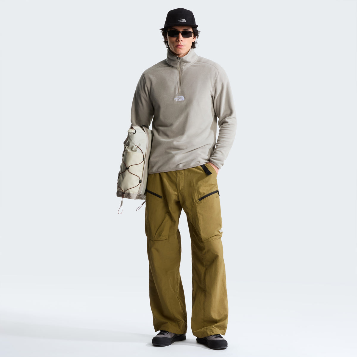 THE NORTH FACE M GLACIER 1/4 ZIP - EMBROIDERED LOGO Fleecejacken & Pullover THE NORTH FACE