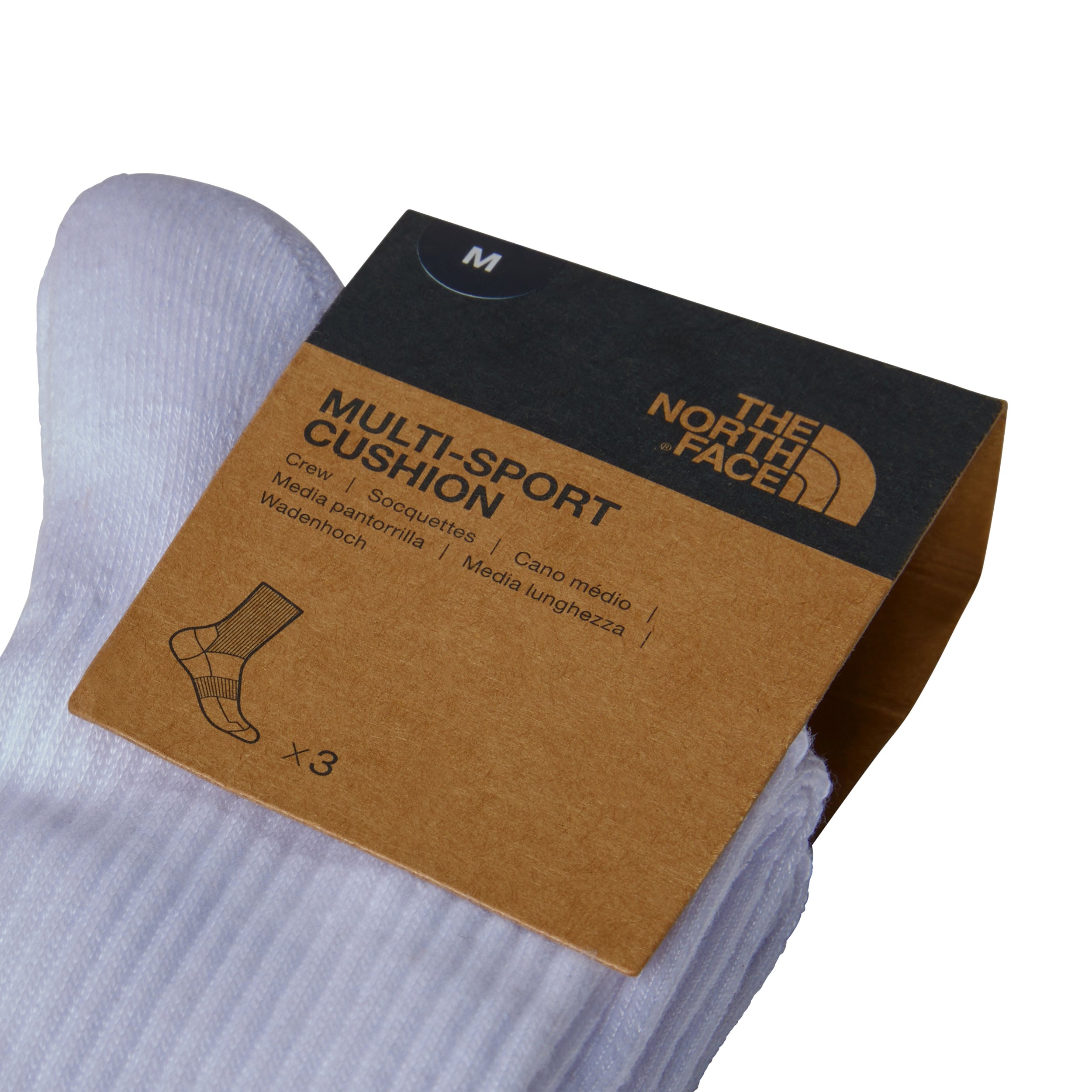 THE NORTH FACE MULTI SPORT CUSH CREW SOCK 3P TNF BLACK Socken THE NORTH FACE