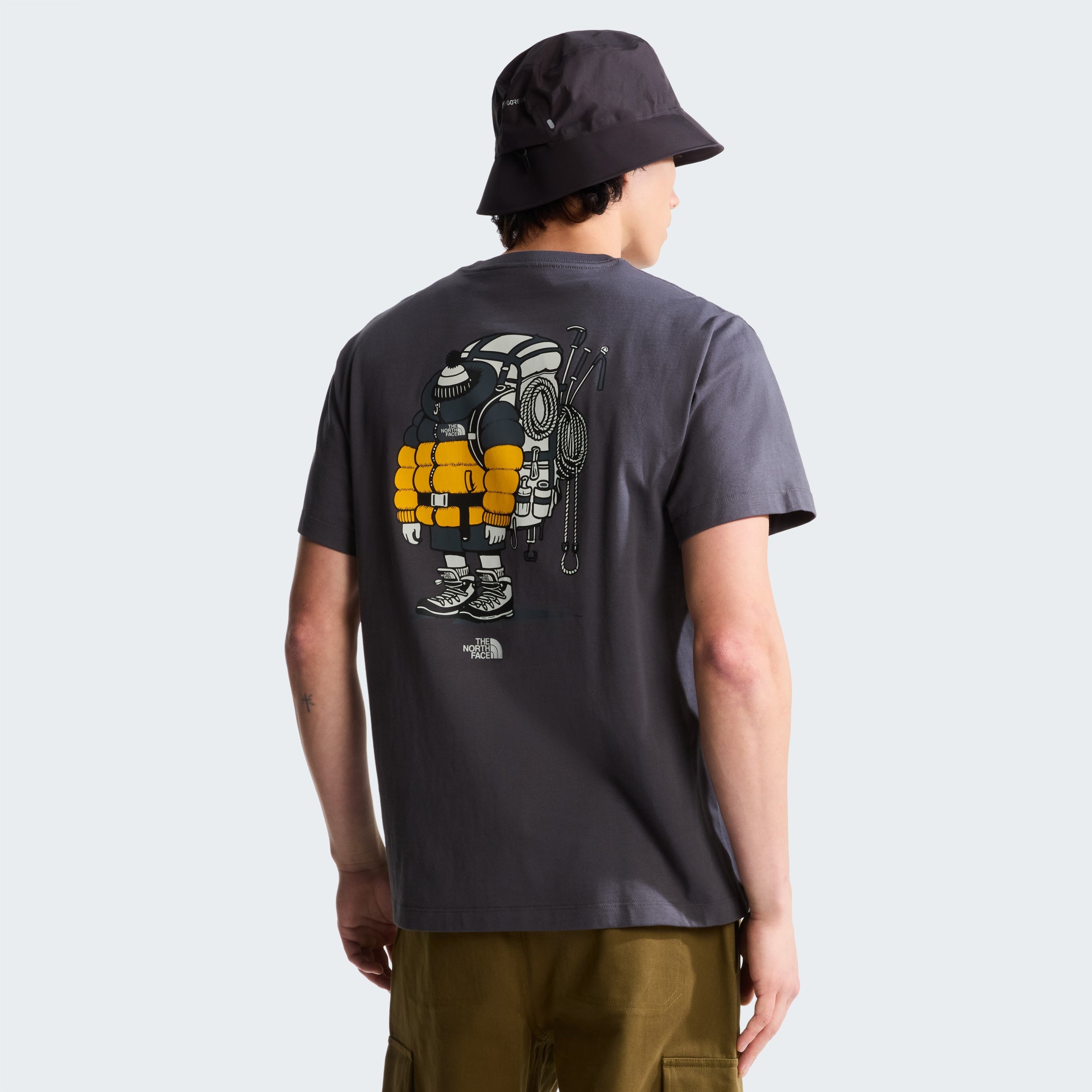 THE NORTH FACE U GEAR UP GET OUT RLX SS TEE-GRAPHIC Freizeitshirts /-hemden THE NORTH FACE ANTHRACITE GREY S