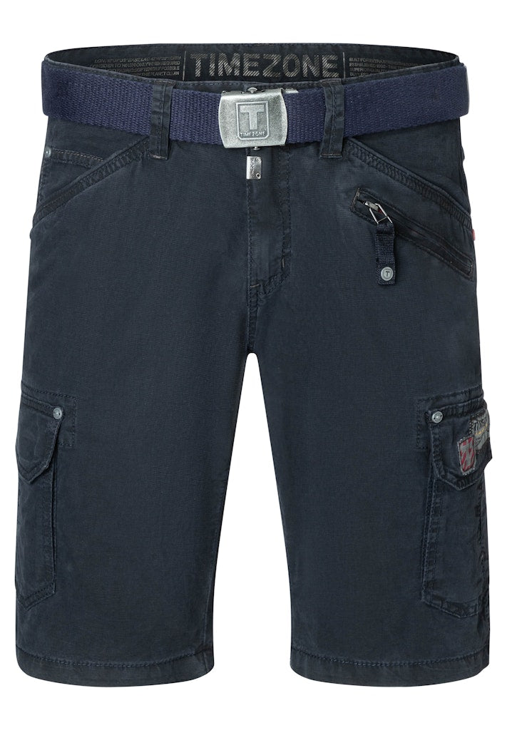 TIMEZONE One length MenRegular RykerTZ Short Freizeithosen TIMEZONE washed ink blue 30