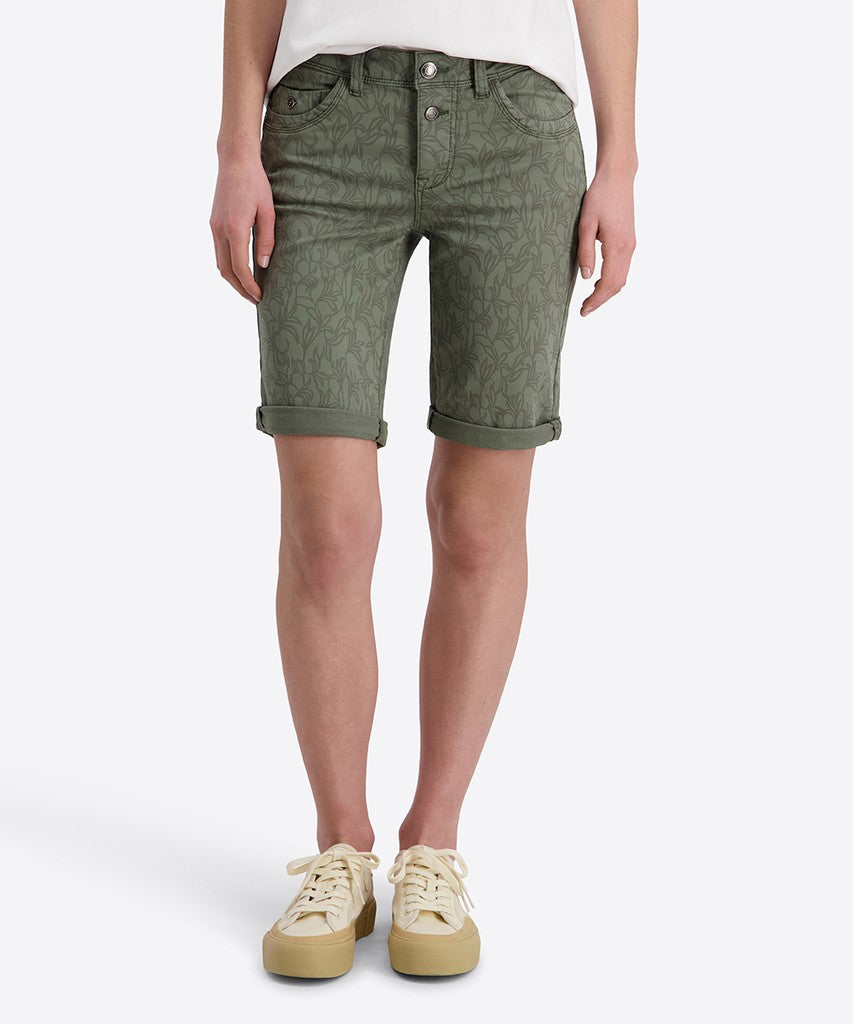 TIMEZONE Slim NaliTZ Short Hosen TIMEZONE Olive Overdye Leaf 25