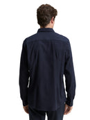 TOM TAILOR CASUAL MEN fitted structured strech shirt Freizeitshirts /-hemden TOM TAILOR CASUAL MEN