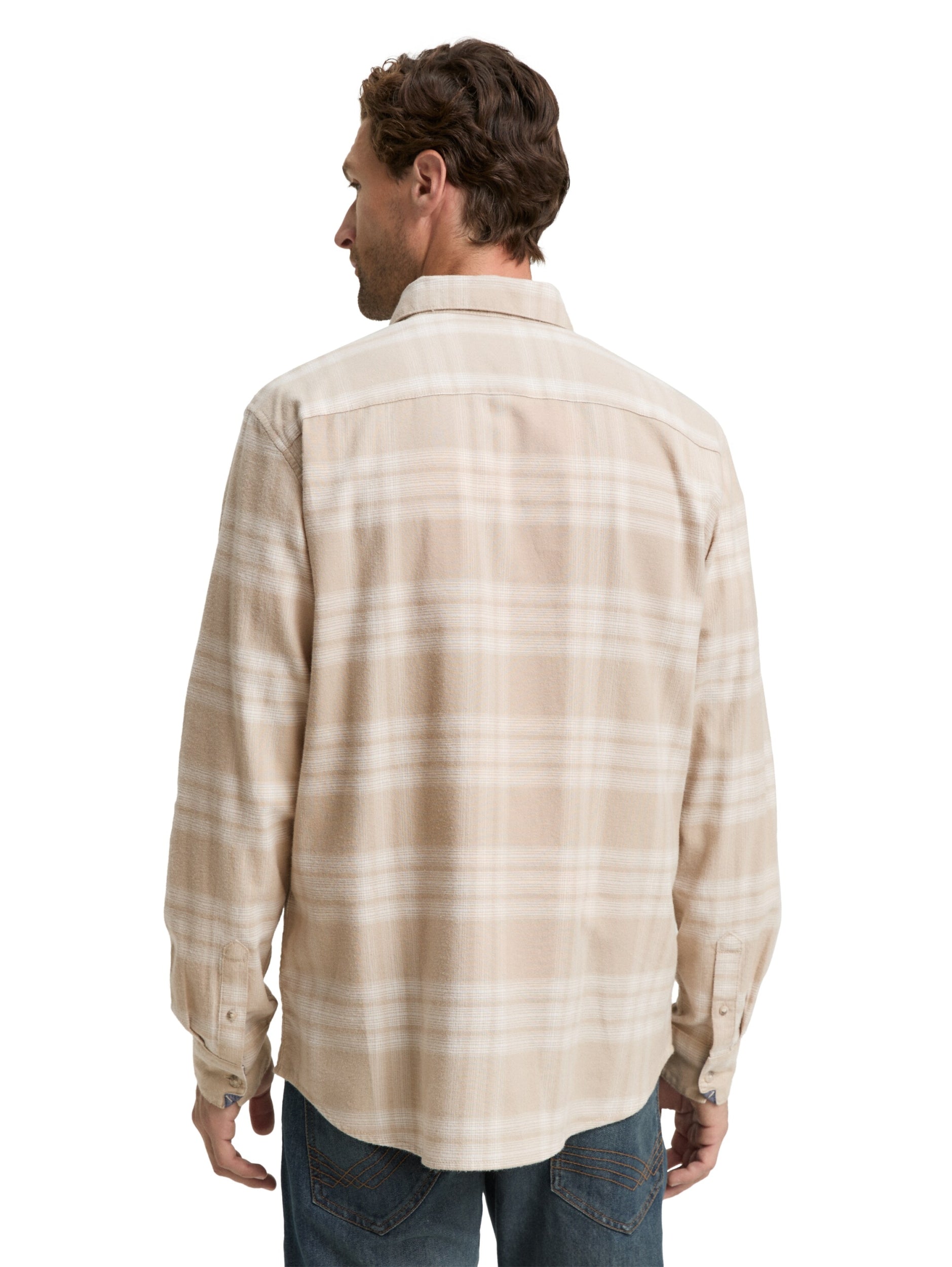 TOM TAILOR CASUAL MEN tonal check shirt Freizeitshirts /-hemden TOM TAILOR CASUAL MEN