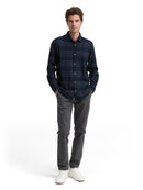 TOM TAILOR CASUAL MEN tonal check shirt Freizeitshirts /-hemden TOM TAILOR CASUAL MEN