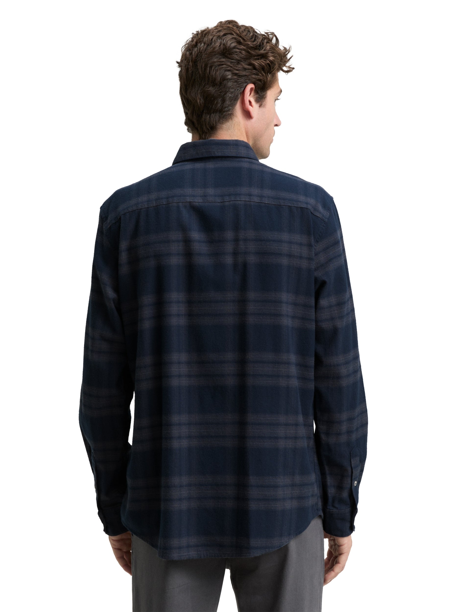 TOM TAILOR CASUAL MEN tonal check shirt Freizeitshirts /-hemden TOM TAILOR CASUAL MEN