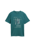 TOM TAILOR CASUAL MEN printed t-shirt Trainingsshirts TOM TAILOR CASUAL MEN 14171 M