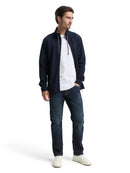 TOM TAILOR CASUAL MEN structured stand-up jacket Freizeitshirts /-hemden TOM TAILOR CASUAL MEN