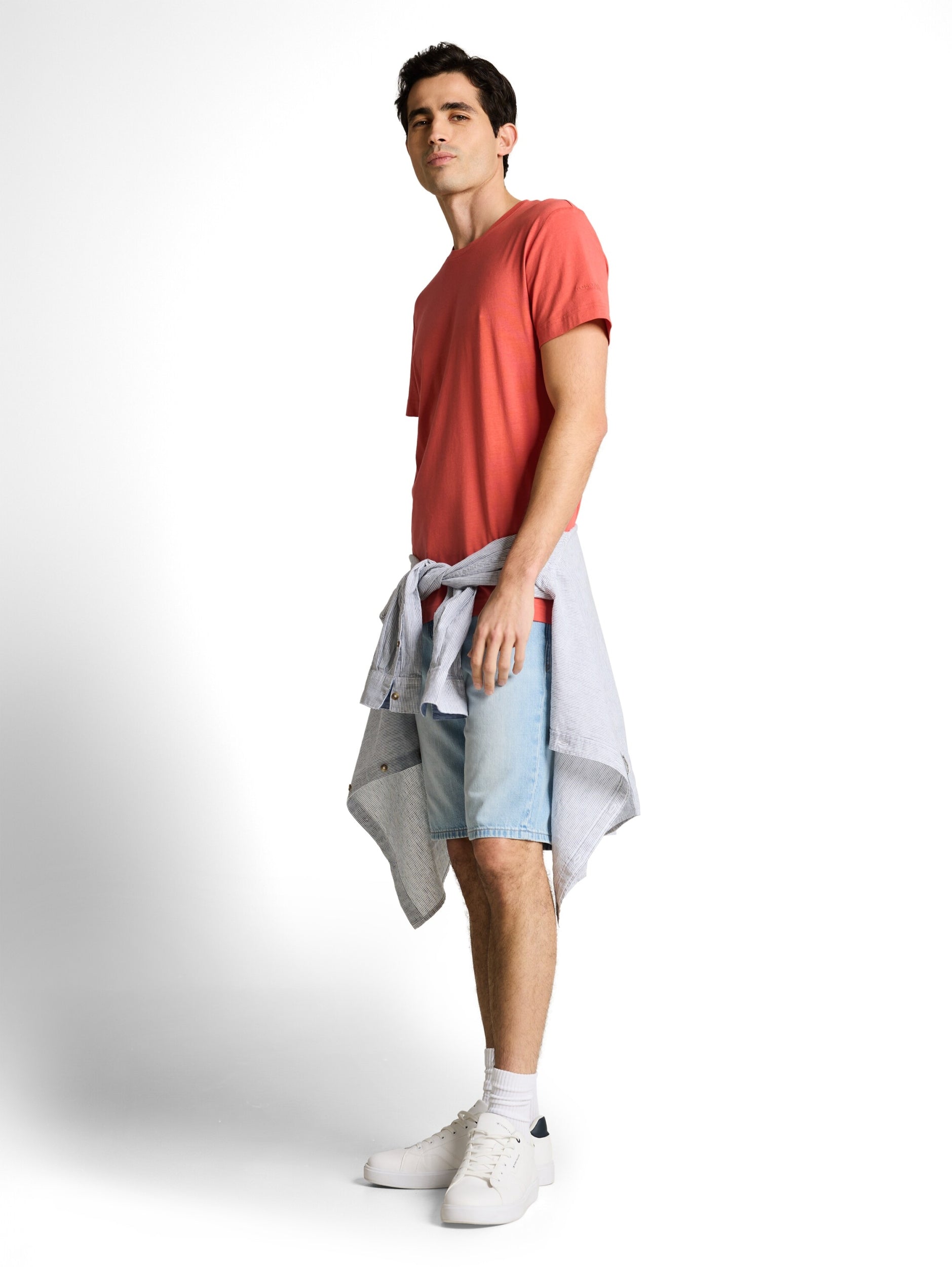 TOM TAILOR CASUAL MEN T-shirt stripe v-neck Trainingsshirts TOM TAILOR CASUAL MEN