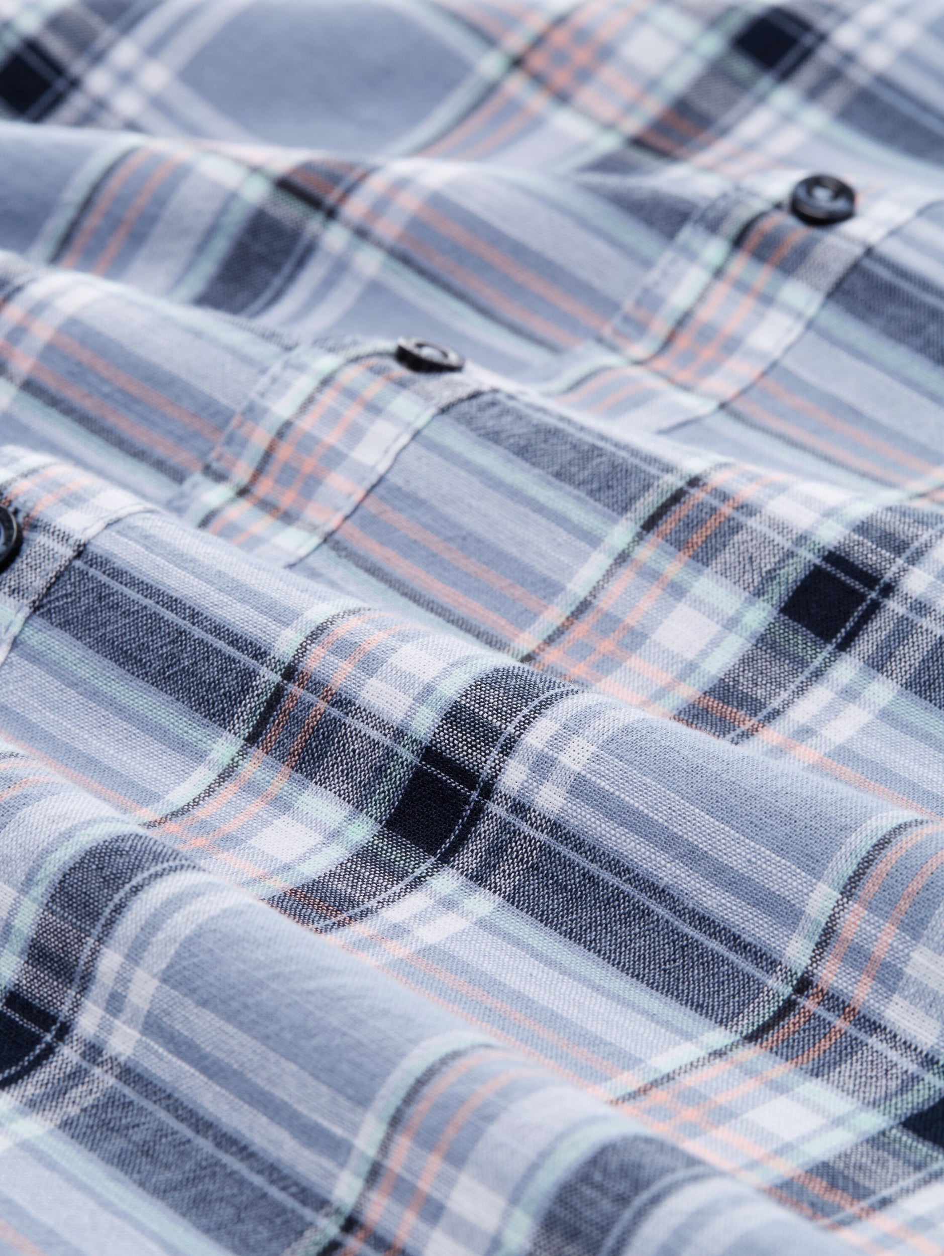 TOM TAILOR CASUAL MEN Checked Slubyam Shirt Freizeitshirts /-blusen TOM TAILOR CASUAL MEN