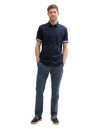 TOM TAILOR CASUAL MEN Cotton Linen Shirt Freizeitshirts /-blusen TOM TAILOR CASUAL MEN
