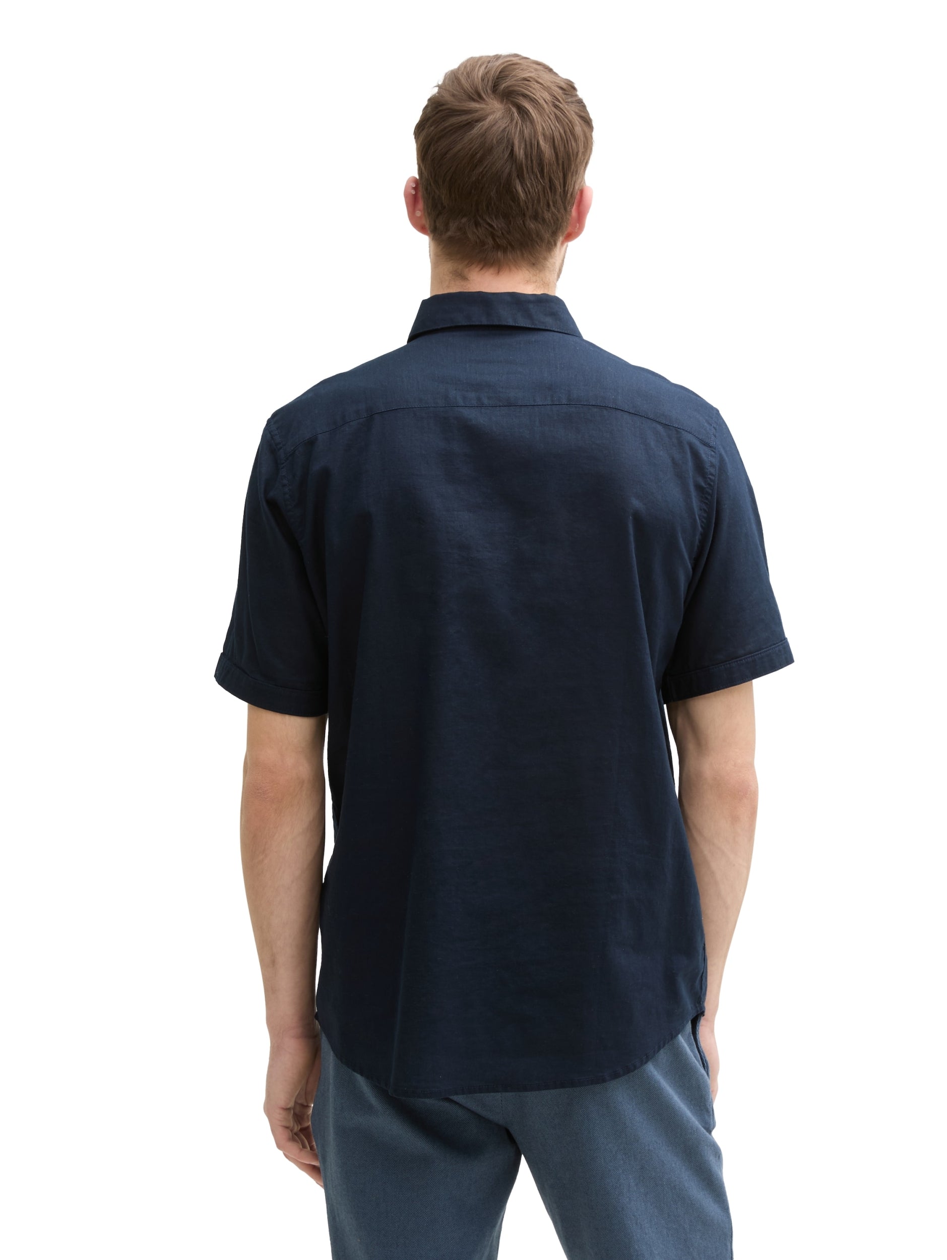 TOM TAILOR CASUAL MEN Cotton Linen Shirt Freizeitshirts /-blusen TOM TAILOR CASUAL MEN