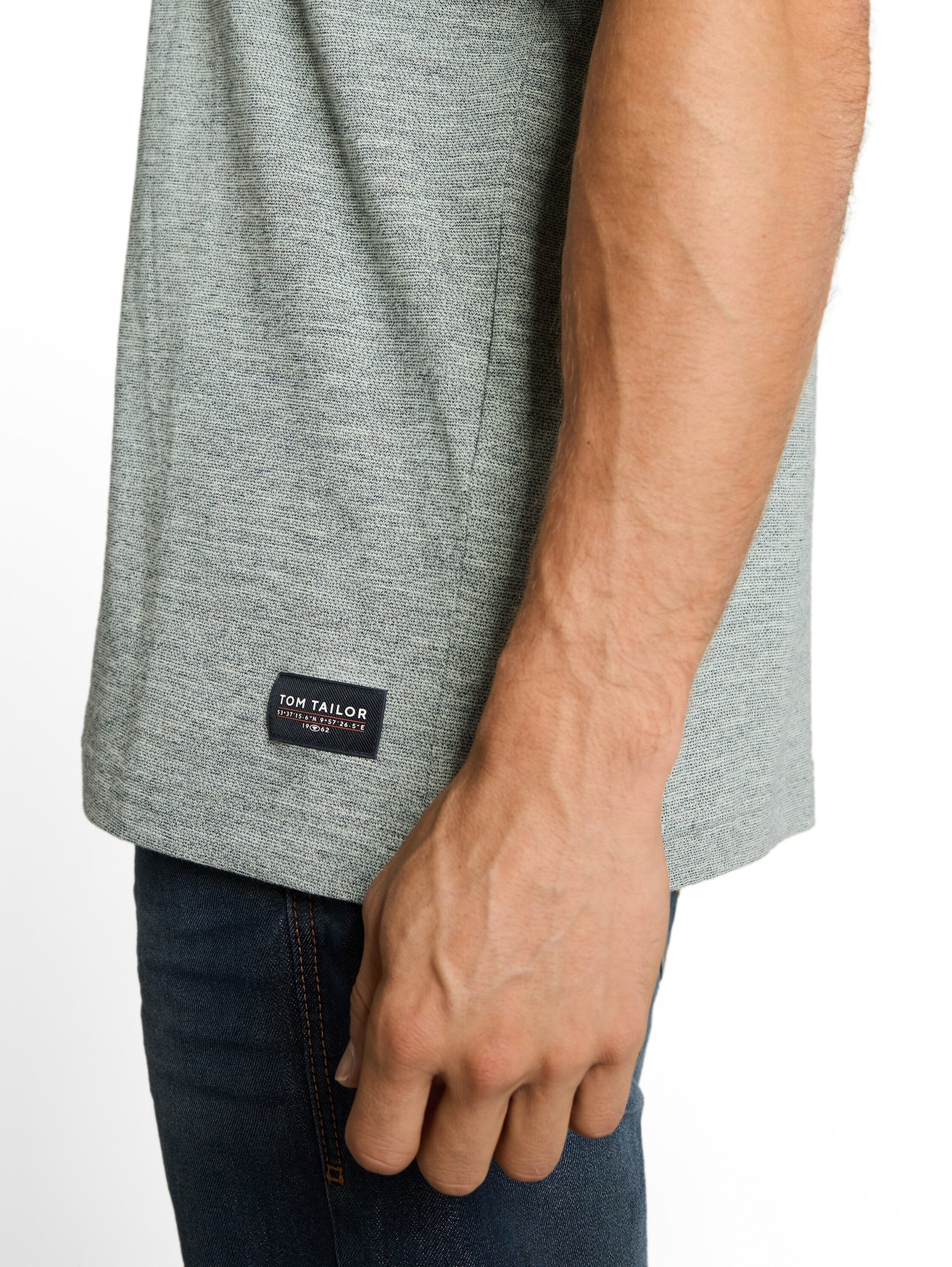 TOM TAILOR CASUAL MEN Detailed fine striped T-shirt Trainingsshirts TOM TAILOR CASUAL MEN