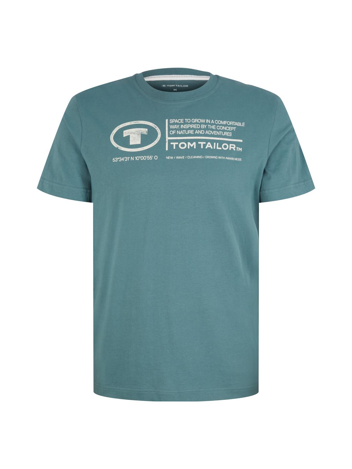 PACIFIC PRINTED CREWNECK T-SHIRT Trainingsshirts PACIFIC 05 DEEP BLUISH GREEN S