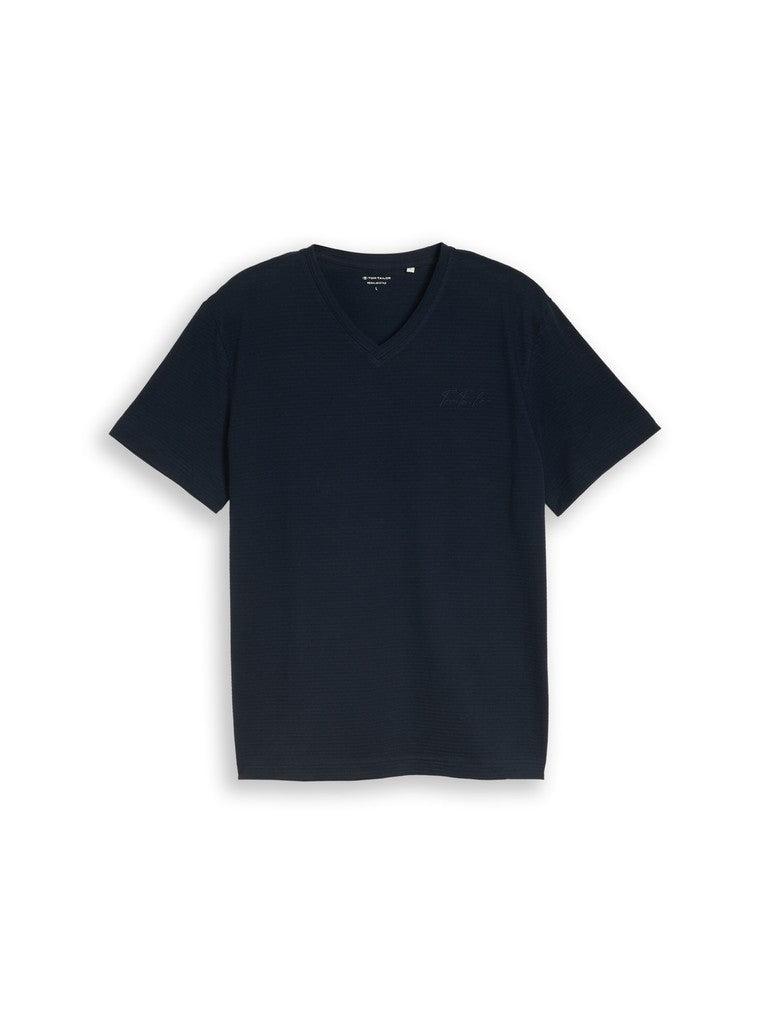 TOM TAILOR CASUAL MEN printed v-neck t-shirt Trainingsshirts TOM TAILOR CASUAL MEN 10668 M
