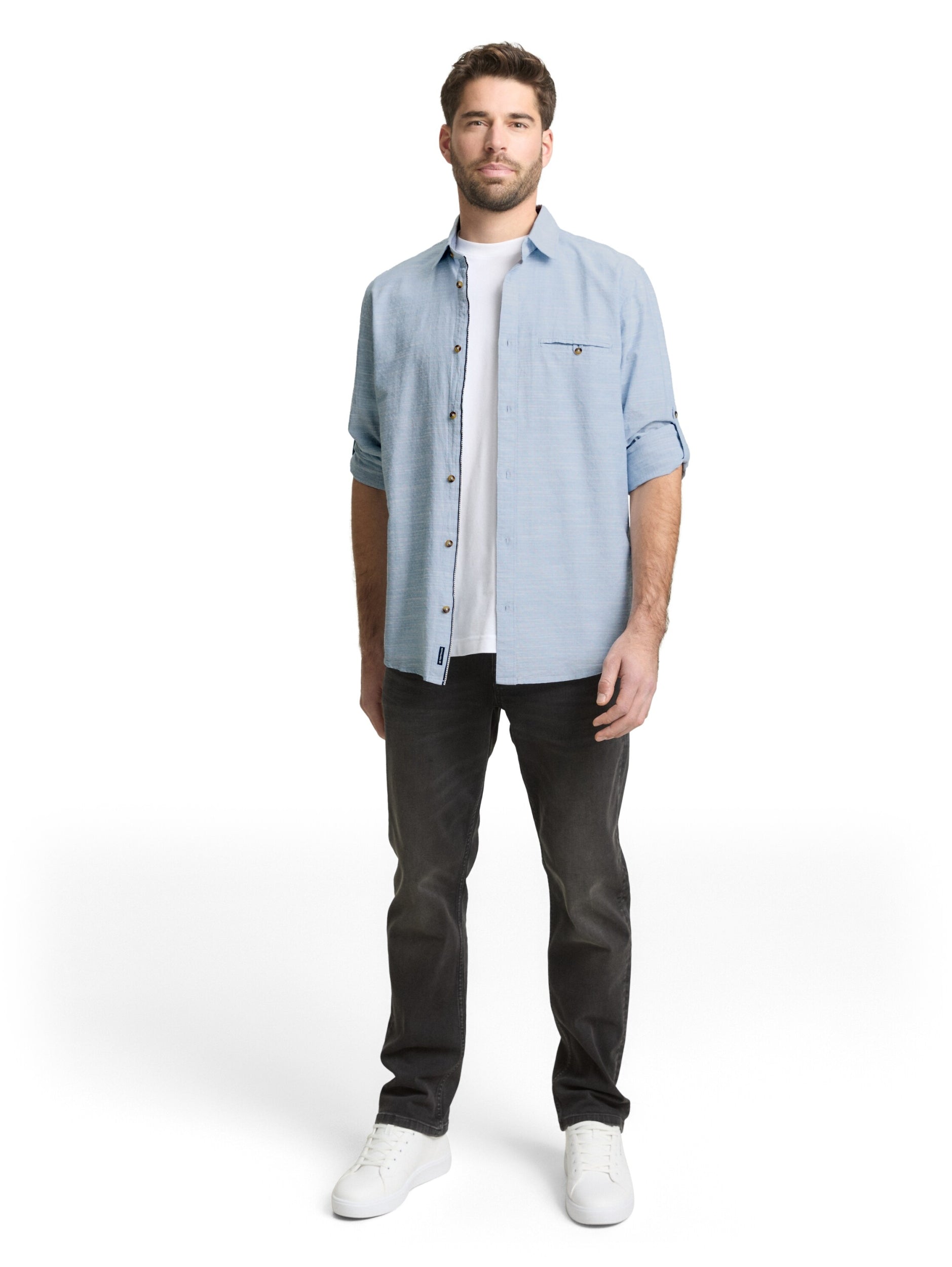 TOM TAILOR CASUAL MEN structured shirt Freizeitshirts /-hemden TOM TAILOR CASUAL MEN