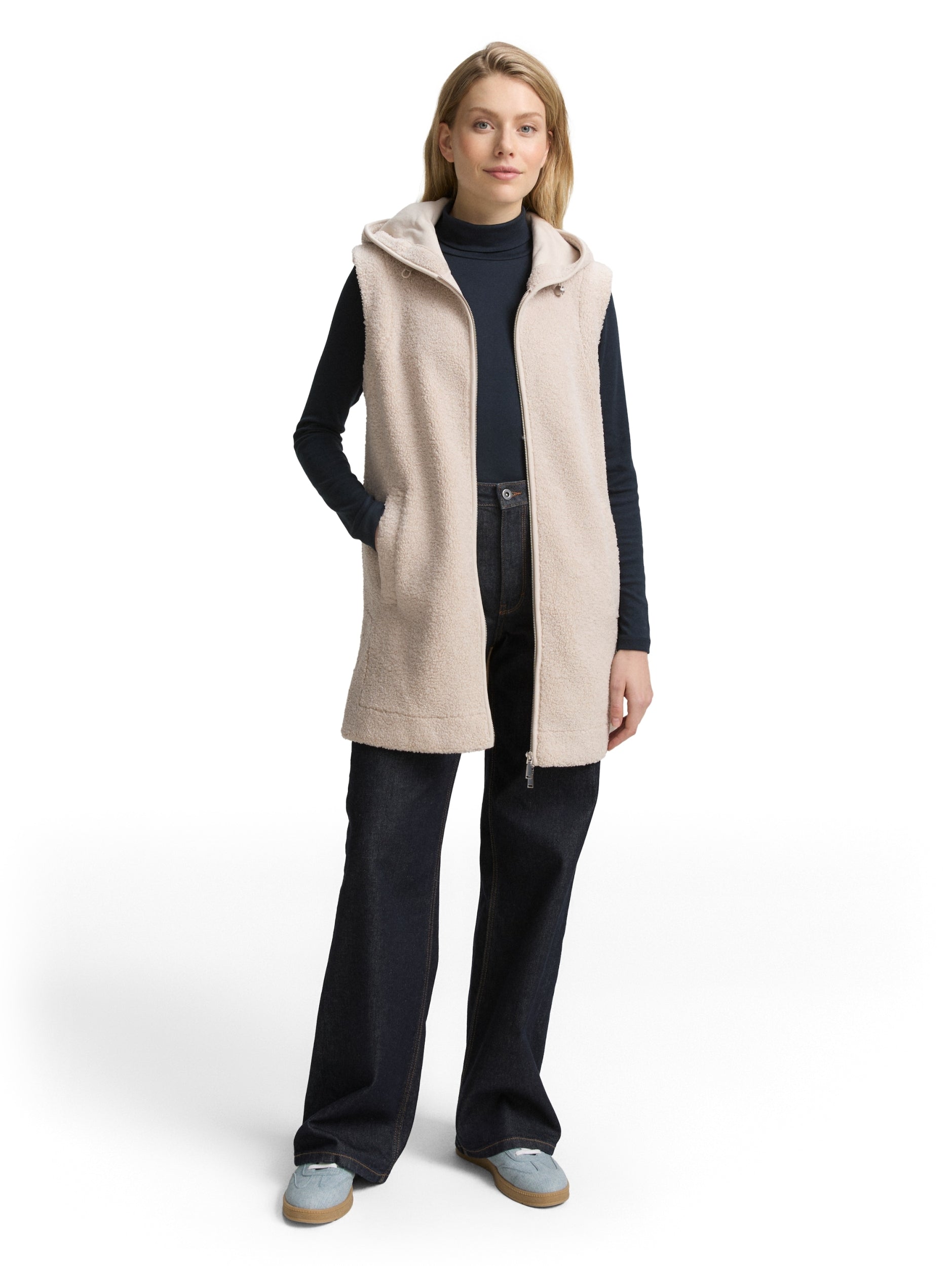 TOM TAILOR CASUAL WOMEN Sweatvest long teddy Freizeitpullover TOM TAILOR CASUAL WOMEN