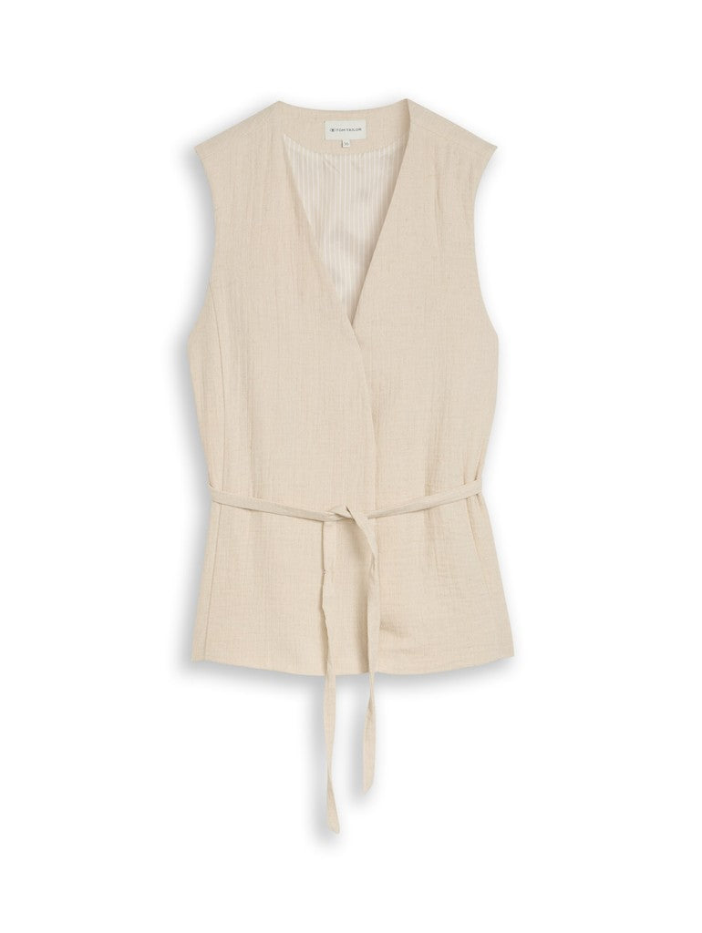 TOM TAILOR CASUAL WOMEN Blazer vest with crinkle fabri Freizeitjacken TOM TAILOR CASUAL WOMEN 36844 34